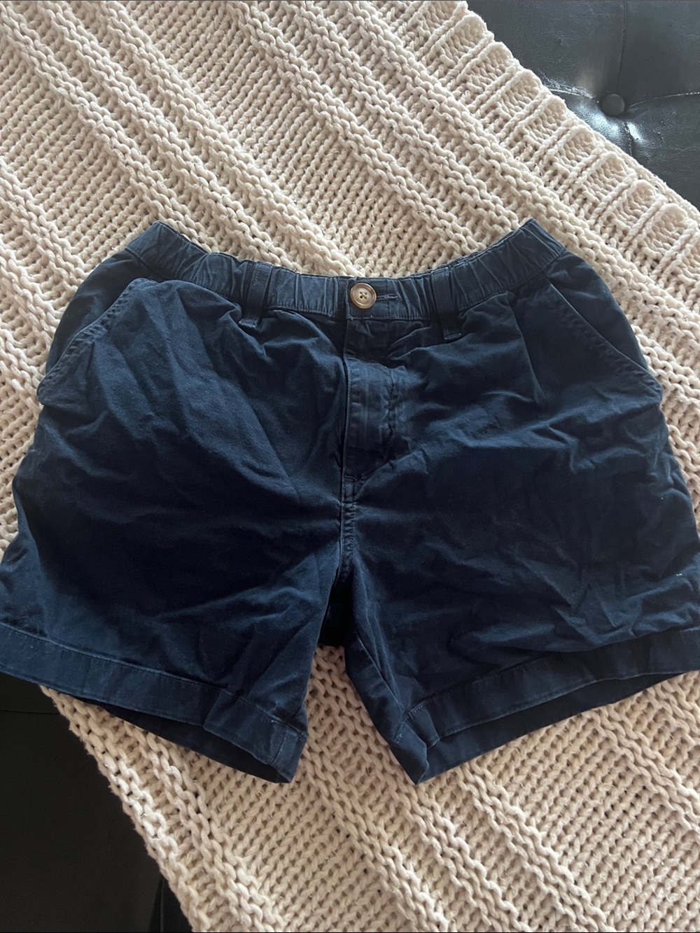 chubbies Men's Navy Flat-Front Shorts